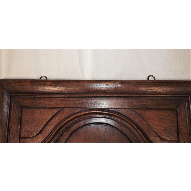 Copper Antique French Hammered Copper & Lavabo Wall Hanging Fountain & Basin Mounted on Door For Sale - Image 8 of 11