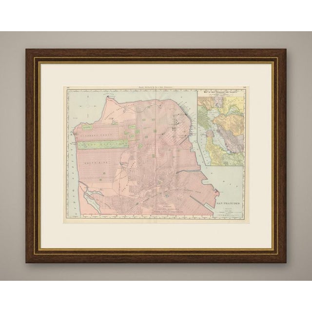 This antique map of San Francisco is Rand McNally's street plan of the city at the close of the nineteenth century,...
