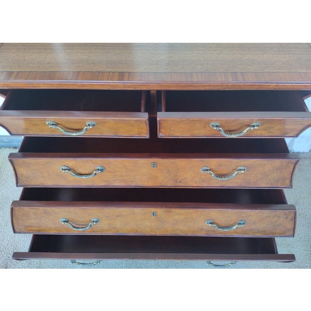 2000s Ethan Allen Bombe Chest of Drawers For Sale - Image 10 of 14