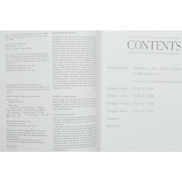 Paintings in the Louvre by Lawrence Gowing, with an introduction by Michel Laclotte. Published in 1987 by Stewart, Tabori...