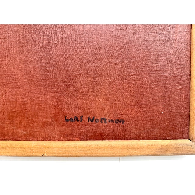 Lars Norman, Woman in Costume, 1960s, Oil on Panel For Sale - Image 10 of 12