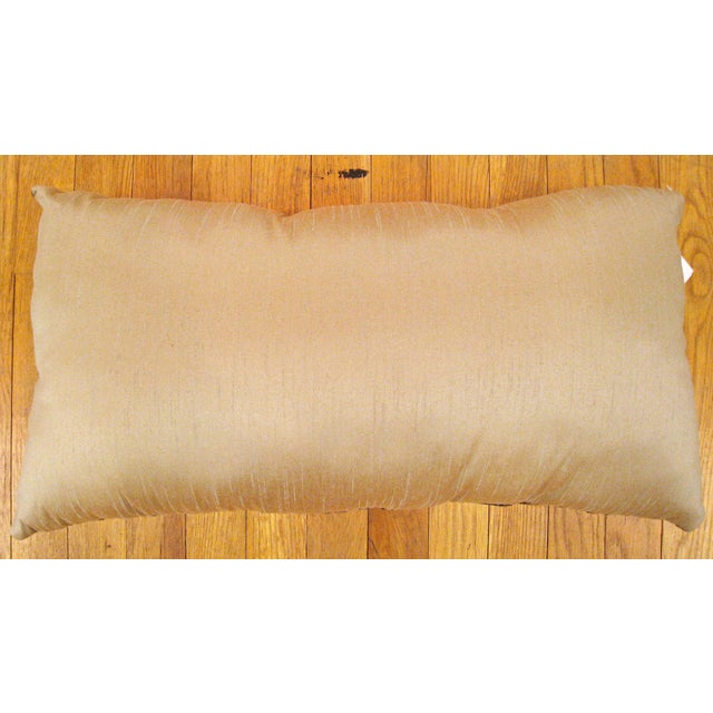 Decorative Antique Jacquard Tapestry Pillow with a Garden Design Allover For Sale - Image 4 of 4