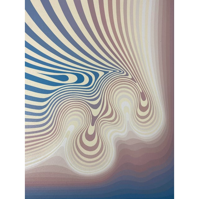 1981 Roy Ahlgren “Expanded Inversions” Op Art Serigraph For Sale In San Francisco - Image 6 of 7