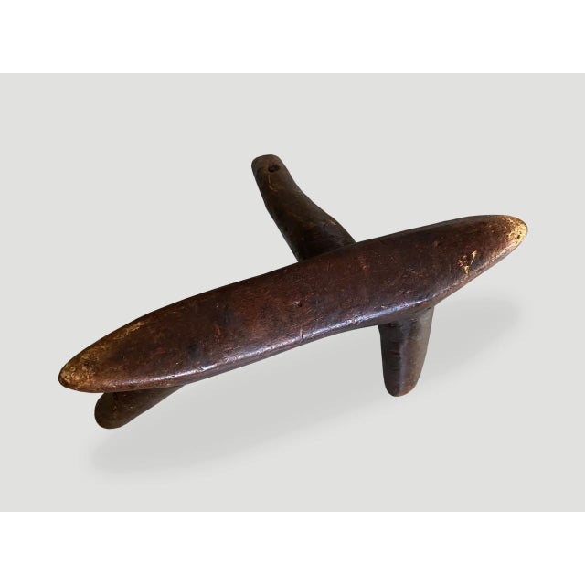 Antique African Wooden Head Rest For Sale In New York - Image 6 of 6