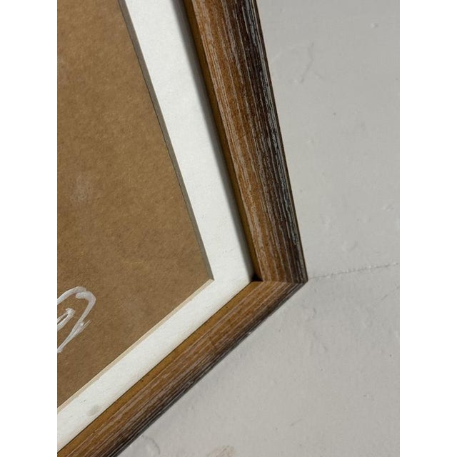 Unknown, Mythological Scene, Chalk on Paper, Framed For Sale - Image 9 of 13