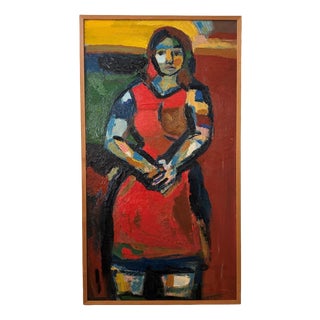 A.R. Seidel, Jannie, Oil on Linen, 1960s-1970s For Sale