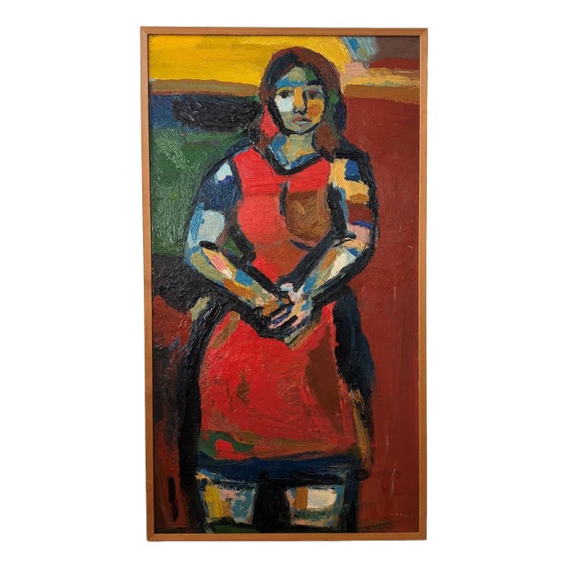A.R. Seidel, Jannie, Oil on Linen, 1960s-1970s For Sale