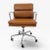 Mid-Century Modern Eames for Herman Miller Soft Pad Management Chair - Cognac Brown Leather For Sale - Image 3 of 10