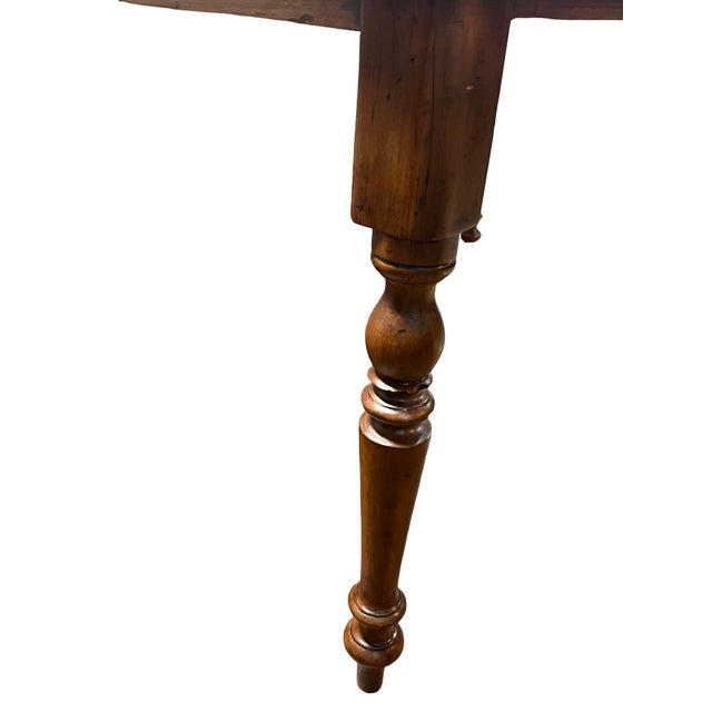 Mid 19th Century 19th Century French Provincial Cherry Farm Table For Sale - Image 5 of 5