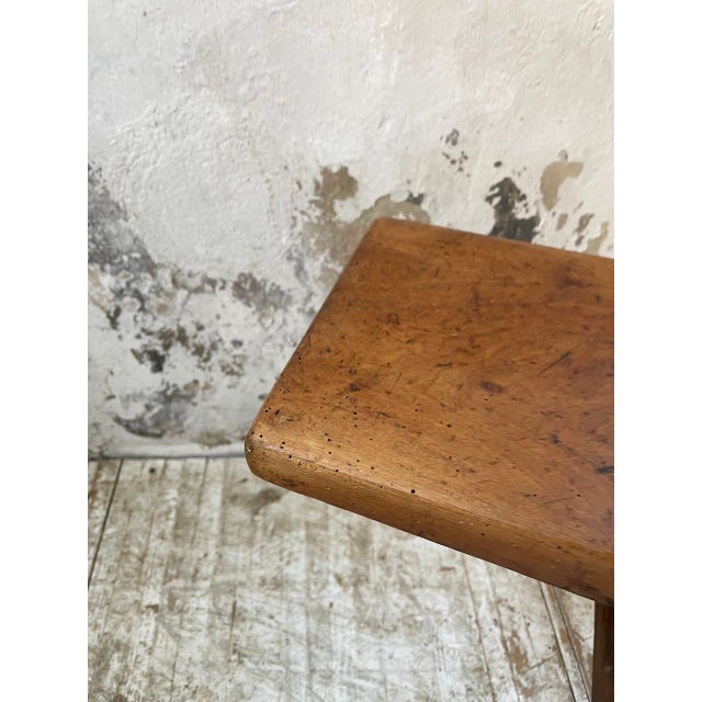 Vintage Walnut Bench, 1950s For Sale - Image 13 of 18