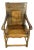 17th Century Dutch Judaica Inlaid Oak Wainscot Chair With Star of David For Sale