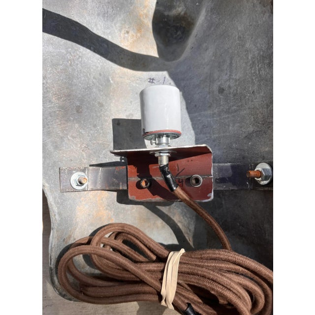 Pair of Vintage Cast Lion Head Light Sconces For Sale - Image 12 of 13