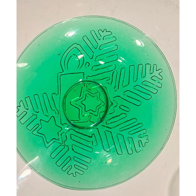 Mikasa Glow Green Footed Dessert Glasses by Mikasa- Set of 6 For Sale - Image 4 of 12