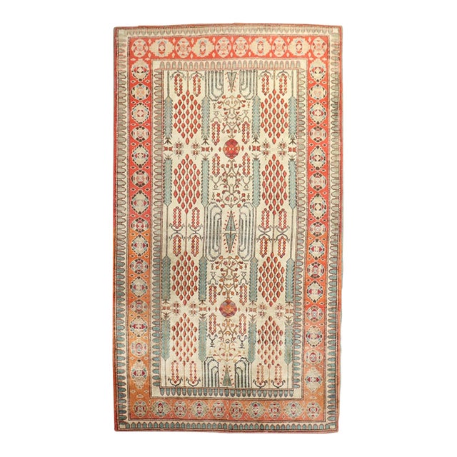 Early 20th Century Cypress Tree Western Turkish Rug - 5' x 8'4" For Sale