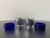 Blue American Art Deco Cobalt Blue Glass and Sterling Silver Salt or Pepper Cellars by Wallace- A Pair For Sale - Image 8 of 12
