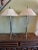 You are viewing a very chic PAIR of Steel Tripod Table Lamps by Lang-Levin c1970s. These amazing lamps feature a base made...