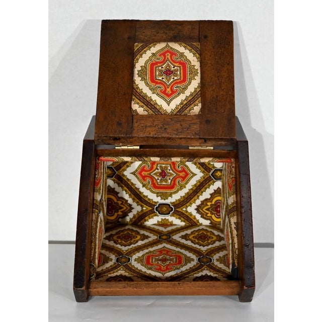 Small Antique Oak Coal Bin, England, 1900s For Sale - Image 4 of 15