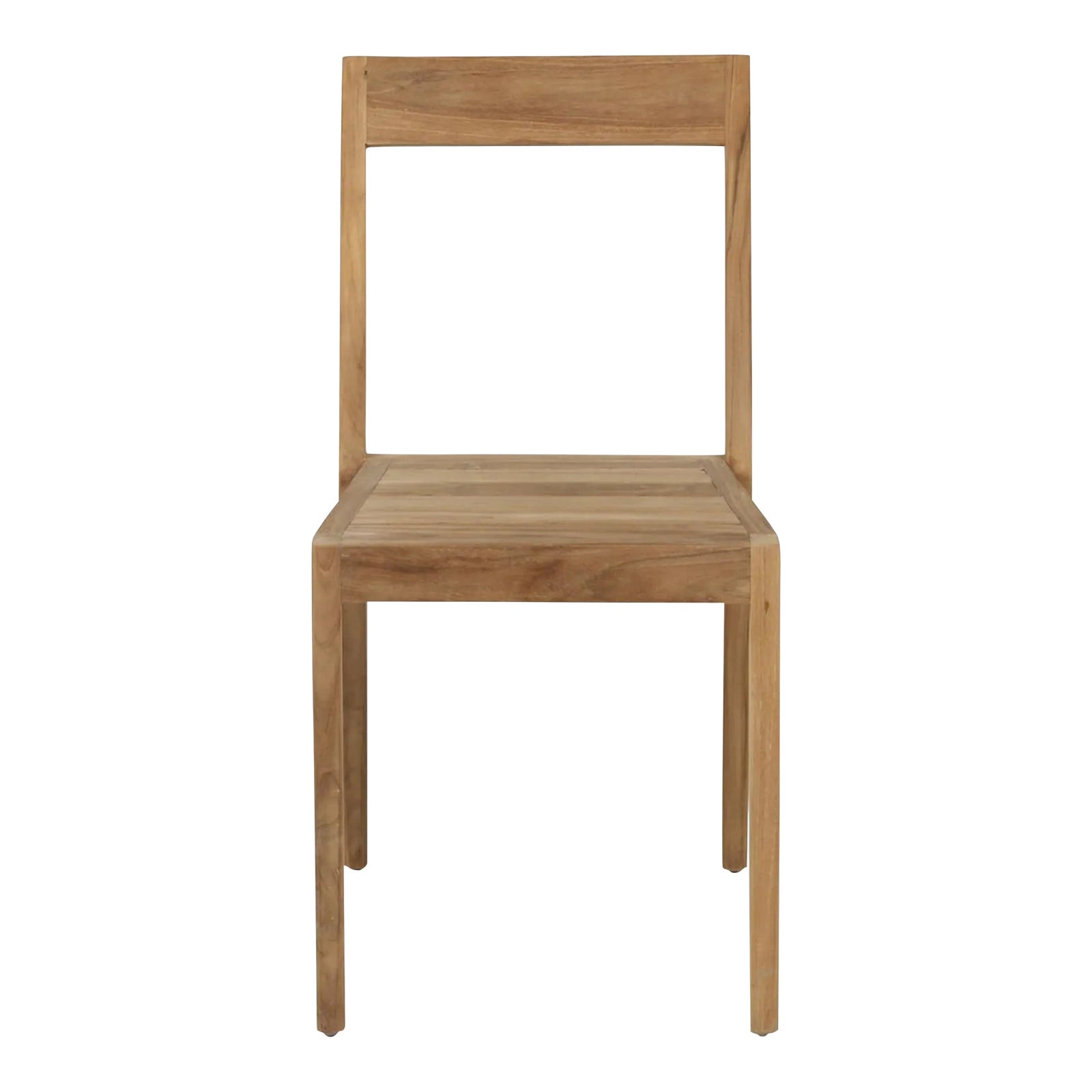 Simple Teak Outdoor Dining Chair Chairish