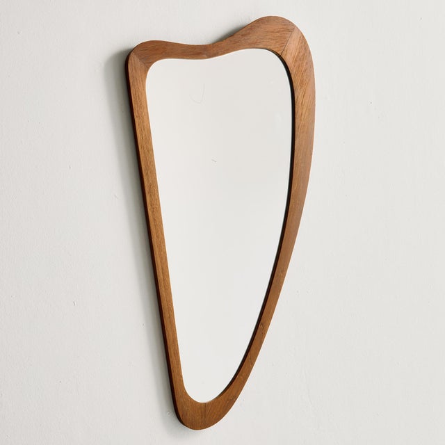 Teak Framed Mirror, 1960s For Sale - Image 9 of 9