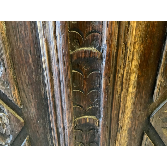 Antique Carved Oak Blanket Chest For Sale - Image 9 of 16
