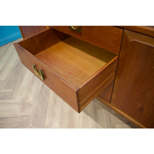 Brown Teak Sideboard from Nathan, 1970s For Sale - Image 8 of 12