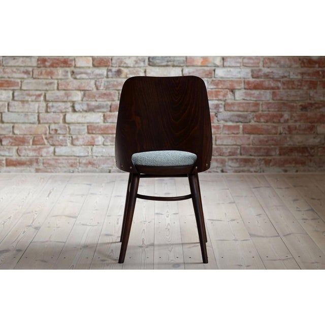 Brown Mid-Century Model 514 Dining Chairs attributed to Radomir Hofman for Ton, 1960s, Set of 4 For Sale - Image 8 of 18