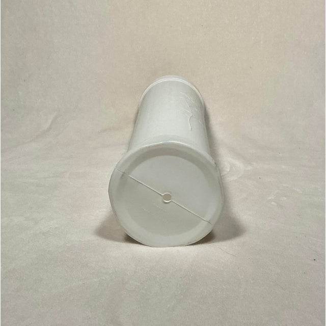Vintage Mid-Century Breamco Toilet Paper Storage Canister White Blow Mold Plastic For Sale - Image 9 of 12