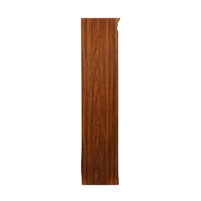 Drexel Furniture Italian Provincial Burled Walnut 31" Secretary Bookcase / Wall Unit 530-810 For Sale - Image 15 of 16