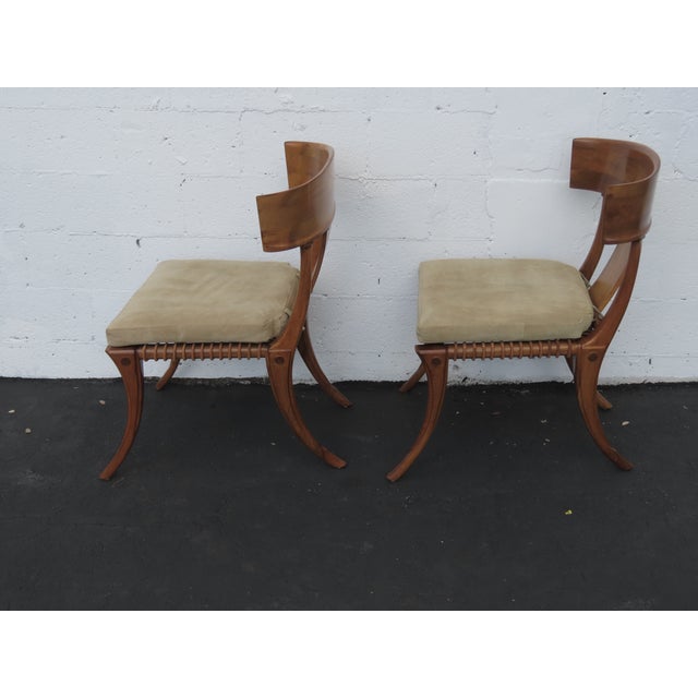 Mid 20th Century Kreiss Klismos Mid Century Modern Dining Chairs Solid Wood Set of Five 6439a For Sale - Image 5 of 18
