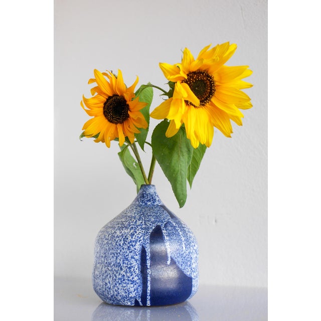 A stunning Mid-century modern studio pottery hand-turned vase from the talented Karl Jüttner workshop from the 60s. The...