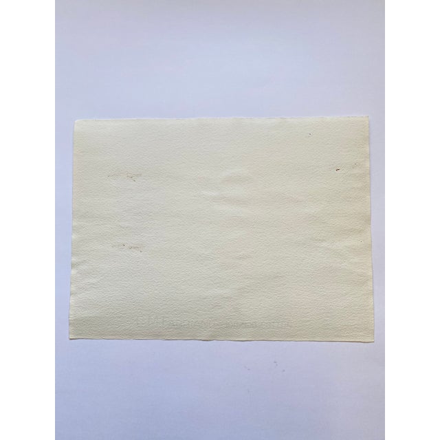 Original Watercolor Painting of a Female Nude by Jon Hall 1990s For Sale In Seattle - Image 6 of 6