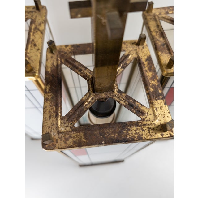 20th Century Modern Pendant Lamp Shades in De-Stijl Style After Piet Mondrian - Set of 3 For Sale - Image 13 of 18