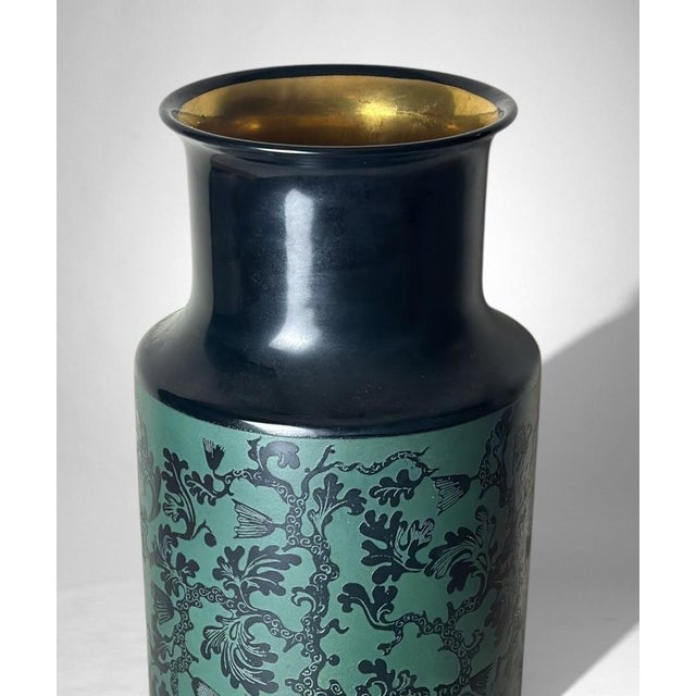 Finzi “Oro Zecchino” Decorated Ceramic Vase For Sale - Image 10 of 18