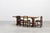 Rustic Vintage Oak Trestle Table with Pegged Stretcher, France, 1950s For Sale - Image 3 of 18