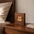 Late 20th Century Solid Walnut Desk Clock With Brass Center Plate For Sale In Raleigh - Image 6 of 12