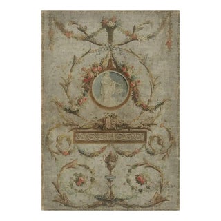 Panoramic Decorative Panel Mounted on Canvas, 19th Century For Sale