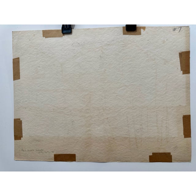 Paper Henry Emil Salloch Original Watercolor on Paper Mt. Desert Island, 1948. For Sale - Image 7 of 8