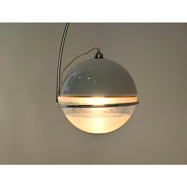 White Focus Floor Lamp by Fabio Lenci for Guzzini, 1970s For Sale - Image 8 of 17