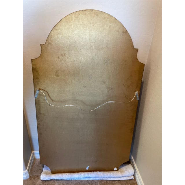 2000 - 2009 Large Queen Anne Gilded Glass Mirror For Sale - Image 5 of 11