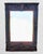 French Vintage Monumental French Estate Pier Style Decorative Dark Faux Wood Finish Wall Floor Mirror For Sale - Image 3 of 11
