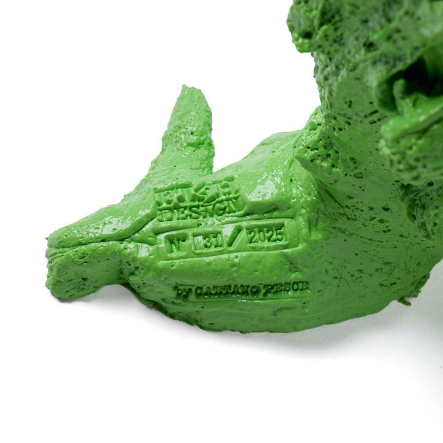 Green Lemon Special Vase in Matt Apple by Gaetano Pesce for Fish Design For Sale - Image 8 of 10