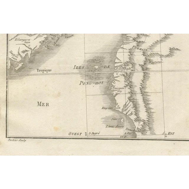 French Map of Formosa and Pescadores by Portier, 1790s For Sale - Image 4 of 10