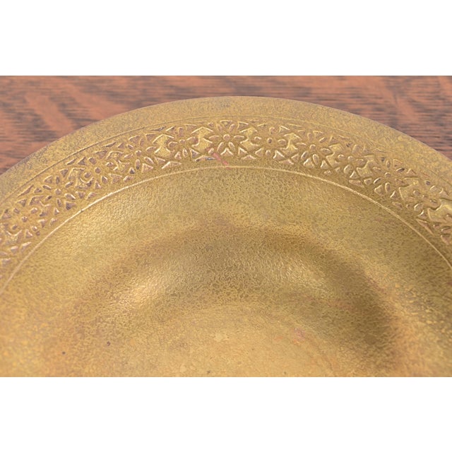 Tiffany Studios Tiffany Studios New York Bronze Doré Shallow Bowl or Plate With Decorative Border For Sale - Image 4 of 8