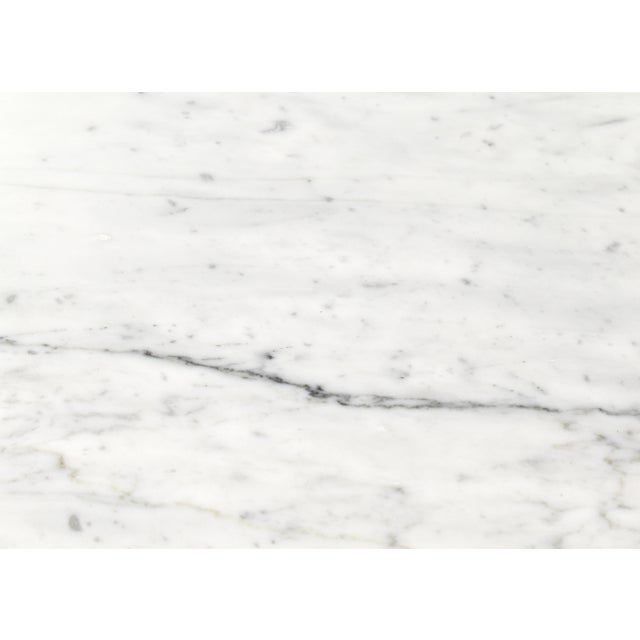 Gray Carrara Marble Eros Round Dining Table by Angelo Mangiarotti for Skipper, Italy, 1970s For Sale - Image 8 of 10