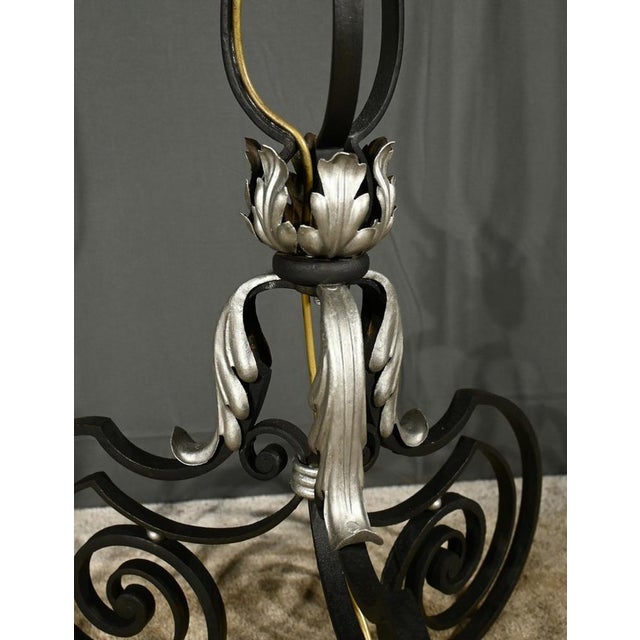Wrought Iron Floor Lamp, 1940s For Sale - Image 14 of 18