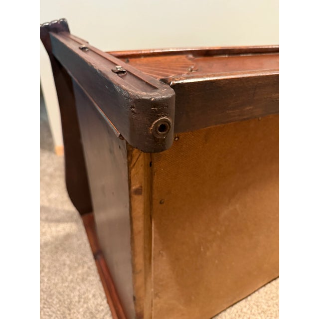 Antique Victorian Eastlake High Back Box Settle Bench With Storage For Sale - Image 16 of 17