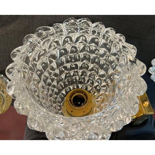 Brass and Glass Murano Wall Sconces, 1980, Set of 2 For Sale - Image 8 of 14