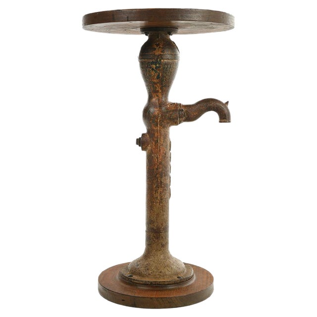 Water Fountain Converted into Sellette Table For Sale