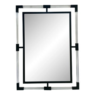 Modern Iron and Acrylic Wall Mirror For Sale