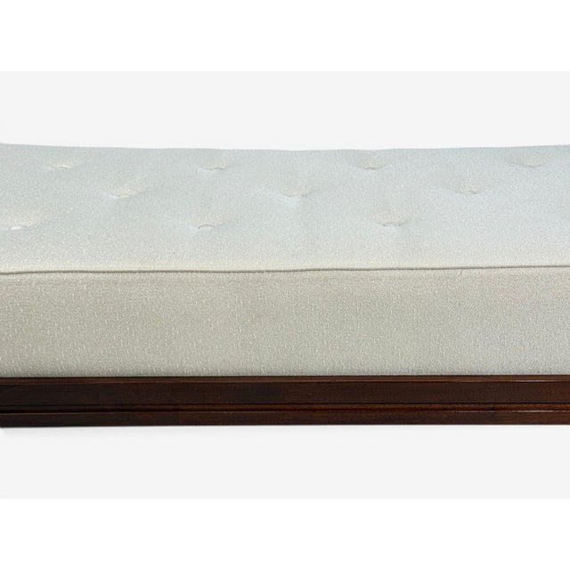 Martin Borenstein, Daybed, Walnut, Steel, Beige Upholstery, Usa, 1960s For Sale In New York - Image 6 of 12